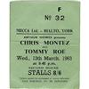 Image 1 : Beatles York Concert Stub. A used ticket to the Beatles York Concert Stub.