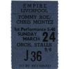 Image 1 : Beatles Liverpool Concert Stub. A used ticket t Beatles Liverpool Concert Stub.