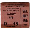 Image 2 : Beatles Winter Gardens Concert Ticket Stub. A u Beatles Winter Gardens Concert Ticket Stub.