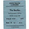 Image 1 : Beatles Odeon Theatre Concert Ticket. Ticket fo Beatles Odeon Theatre Concert Ticket.
