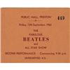 Image 1 : Beatles Preston Concert Ticket. A ticket for th Beatles Preston Concert Ticket.