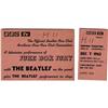 Image 1 : Beatles Juke Box Jury Concert Ticket. A used ti Beatles Juke Box Jury Concert Ticket.