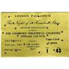 Image 1 : Beatles London Palladium Concert Ticket. Used t Beatles London Palladium Concert Ticket.