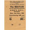Image 1 : Beatles King's Hall Concert Ticket Stub. From t Beatles King's Hall Concert Ticket Stub.