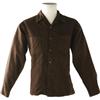 Buddy Holly Wool Shirt. Brown, 100 percent Worst Buddy Holly Stage-Worn Wool Shirt.