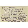Image 2 : Business Card with Handwritten Notes by Holly. Business Card with Handwritten Notes by Holly.