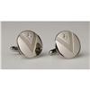 Image 1 : Buddy Holly Cufflinks with Diamond Insets. A pai Buddy Holly Stage-Worn Cufflinks with Diamond Inset