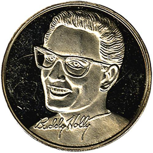 this .999 silver 1 oz. Buddy Holly Commemorative Silver Coin.