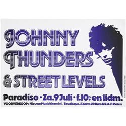 Johnny Thunders Paradiso Concert Poster (1981) G Johnny Thunders Paradiso Concert Poster (1981)