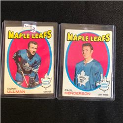 1971-72 OPC HOCKEY CARD LOT (ULLMAN/ HENDERSON)