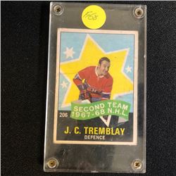 1968-69 O-Pee-Chee #206 J.C Tremblay 2nd All Star Team