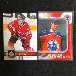 CONNOR McDAVID HOCKEY CARD LOT