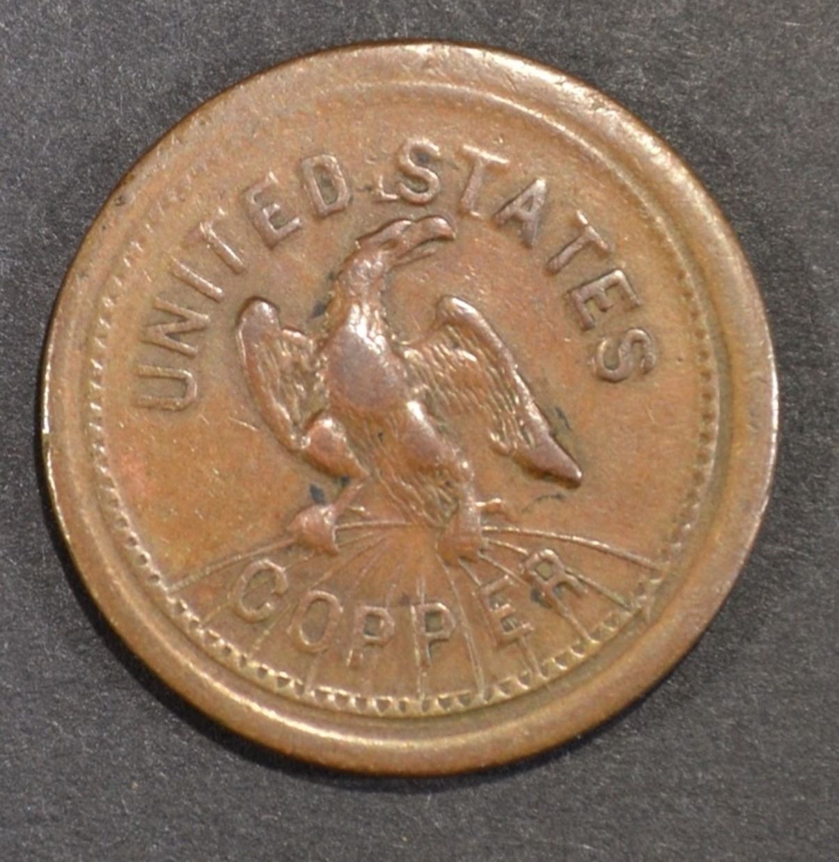 UNITED STATES COPPER TRADESMANS CURRENCY