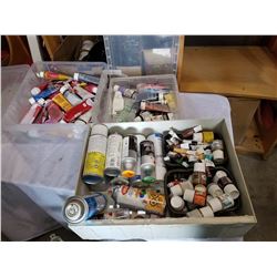 LOT OF ACRYLIC AND CRAFT PAINT