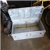 Image 2 : VINTAGE GALVANIZED TRUNK