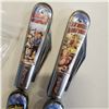 Image 2 : 4 BARLOW WESTERN POCKET KNIVES, ROY RODGERS, LONE RANGER, AND HOPALONG CASSIDY