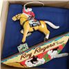 Image 2 : ROY RODGERS AND TRIGGER TIN TOY IN ORIGINAL BOX