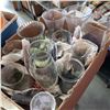 Image 2 : 2 BOXES OF VASES, GLASS, AND CERAMIC