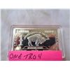 Image 2 : ONE TROY OUNCE UNITED STATES OF AMERICA ART BAR WITH BISON "GERMAN MINT" - NOT SILVER