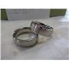 Image 2 : 3 TITANIUM MENS RINGS 2 SIZE 12.5 AND 1 SIZE 7