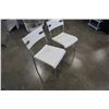 Image 2 : 2 WHITE DINING CHAIRS