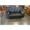 Image 1 : BLACK LEATHER LOVESEAT