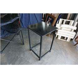 BLACK METAL END TABLE