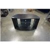 Image 1 : BLACK AND GLASS 3 TIER TV STAND