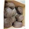 Image 2 : BOX OF BROWN WOOL YARN