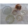 Image 2 : LOT OF ASH TRAYS AND DOG DECORATION