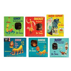 Set of (6) Dr. Seuss Snap Together Toys.