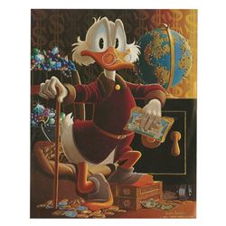 Scrooge McDuck Fan Card Signed by Carl Barks.