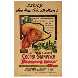 Blowing Wild Window Card.