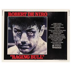 Raging Bull Half Sheet Signed by Jake LaMotta.