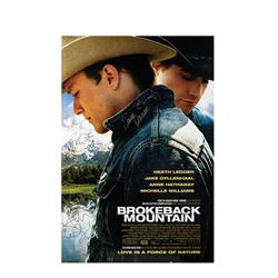 Signed Brokeback Mountain Event Poster.