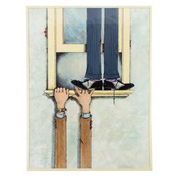 Buddy Buddy Original Movie Poster Painting.