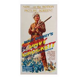 Davy Crockett King of the Wild Frontier 3-Sheet Poster.