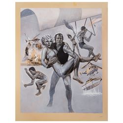 The Fantastic Seven Original Poster Painting.