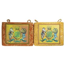 Pair of Alice Through the Looking Glass Seat Props.