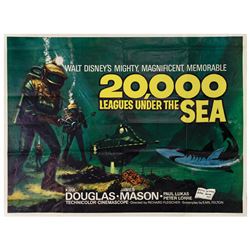 20,000 Leagues Under the Sea British Quad Poster.