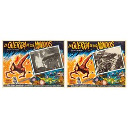 Pair of War of the Worlds Spanish Lobby Cards.