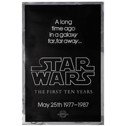 Star Wars 10th Anniversary Mylar Poster.