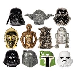 Collection of (11) Star Wars Character Belt Buckles.