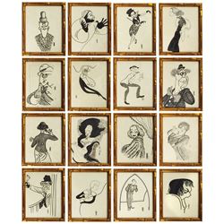 Set of (16) Caricature Props from The Rocketeer.