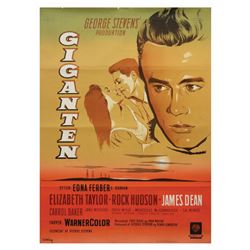 Giant James Dean Danish Movie Poster.
