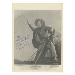 Fess Parker Signed Westward Ho the Wagons! Photo.