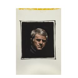 Steve McQueen Painting by Robert Tanenbaum.