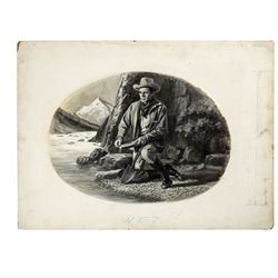 Nevada Smith Steve McQueen Original Painting.