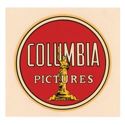 Columbia Pictures Unused Parking Decal.