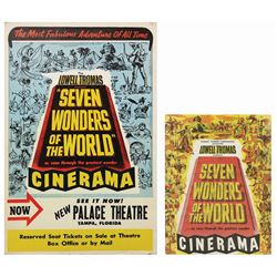 Seven Wonders of the World Program & Poster.